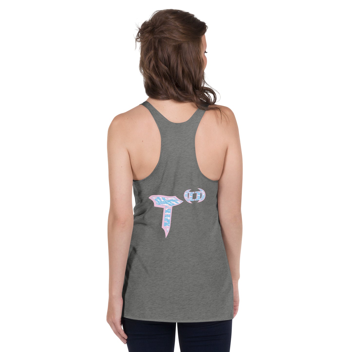 Next Level Women's Racerback Tank "DNA TREE VORTEX" Tiger Stripe Elegant Edition