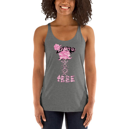 Women's Racerback Tank "Tango Rose of Life Vortex"