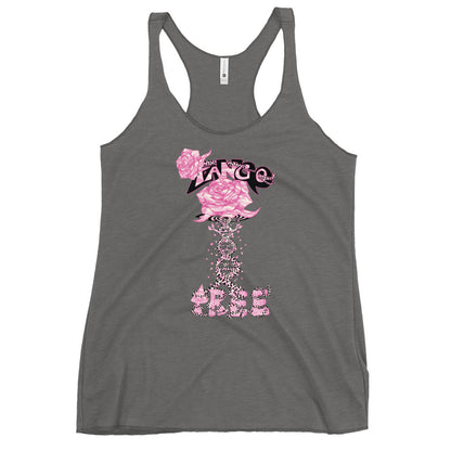 Women's Racerback Tank "Tango Rose of Life Vortex"