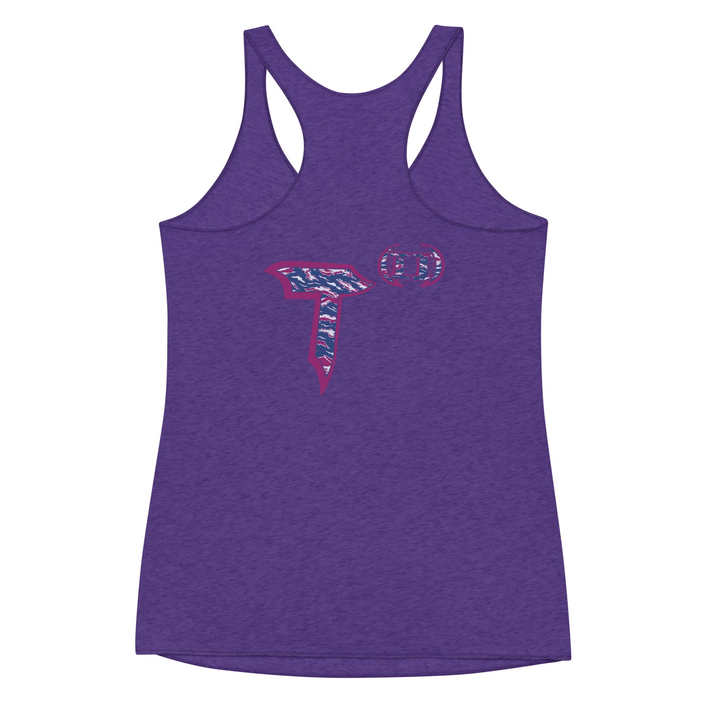 Next Level Women's Racerback Tank "DNA TREE VORTEX" Tiger Stripe Blurple Edition