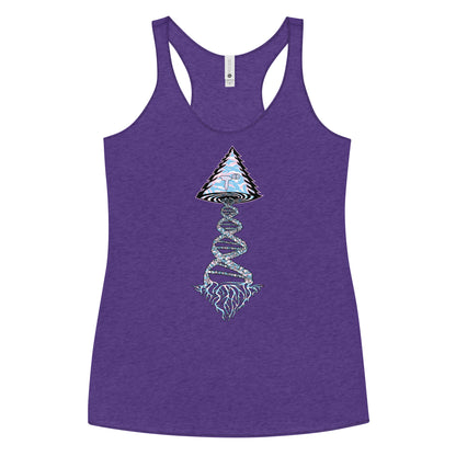 Tango Tree of Life Vortex "Elegant Edition" Next Level Women's Racerback Tank