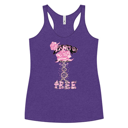 Women's Racerback Tank "Tango Rose of Life Vortex"