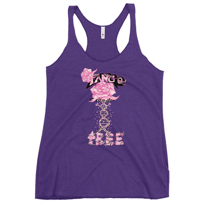 Women's Racerback Tank "Tango Rose of Life Vortex"