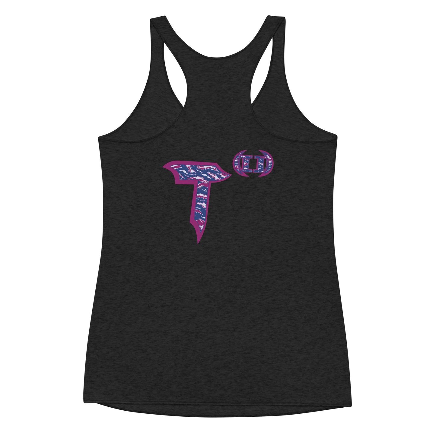 Next Level Women's Racerback Tank "DNA TREE VORTEX" Tiger Stripe Blurple Edition