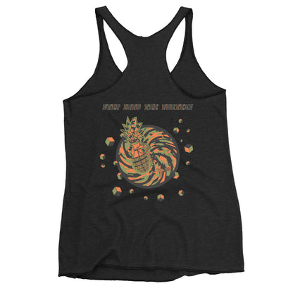 womens graphic racerback tank