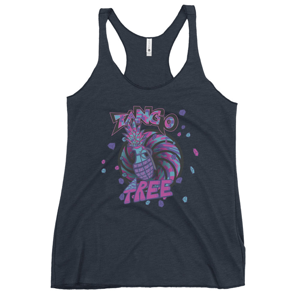 Next level Women's Racerback Tank "Digi The Pineapple Grenade Vortex" Digital Magic Edition