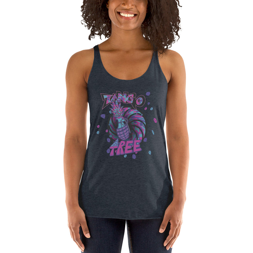 Next level Women's Racerback Tank "Digi The Pineapple Grenade Vortex" Digital Magic Edition