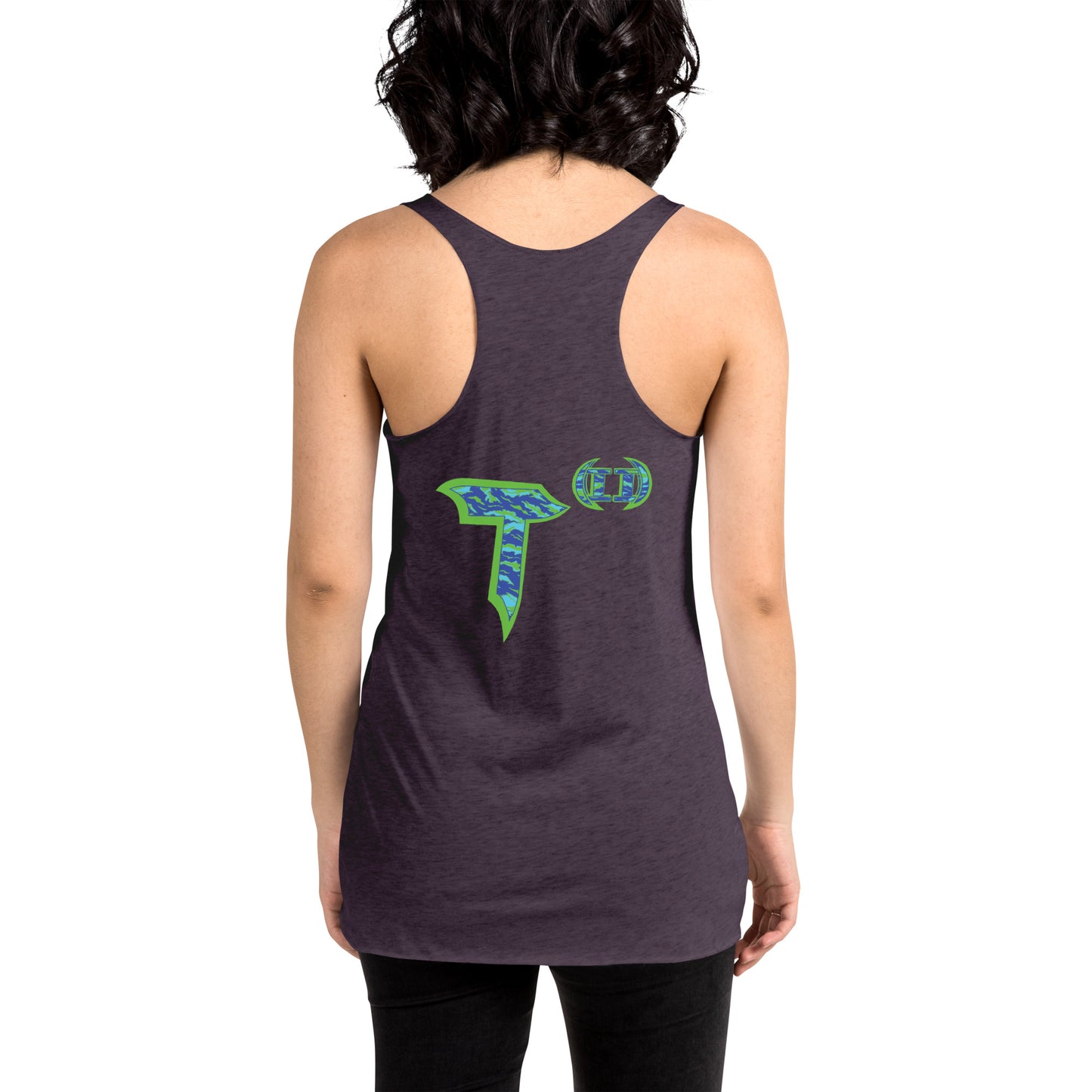 Next Level Women's Racerback Tank "DNA TREE VORTEX" Tiger Stripe Wildin' Edition