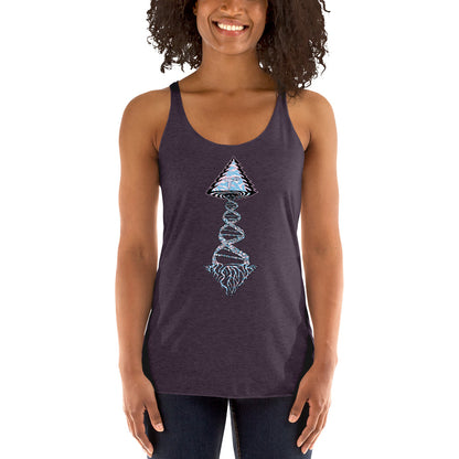 Tango Tree of Life Vortex "Elegant Edition" Next Level Women's Racerback Tank