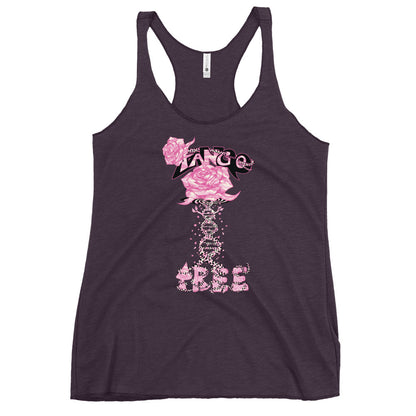 Women's Racerback Tank "Tango Rose of Life Vortex"