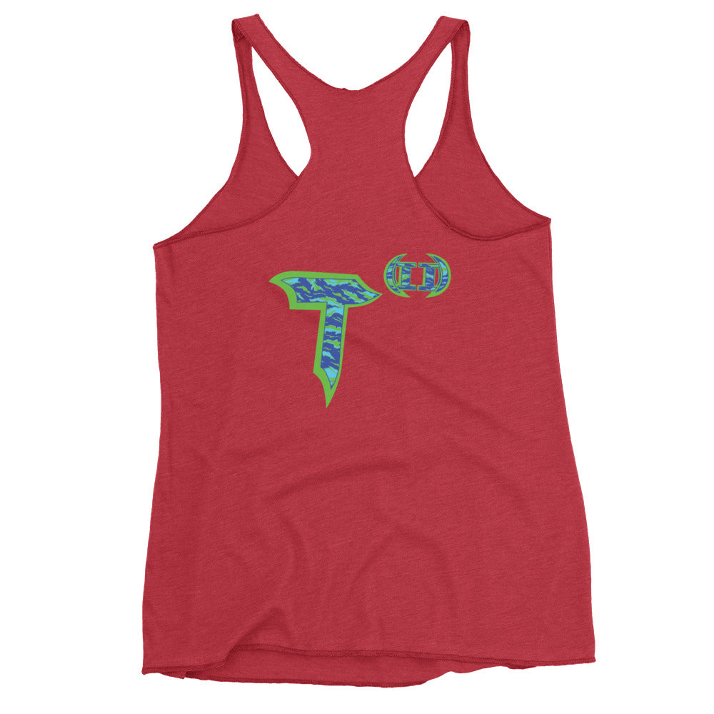 Next Level Women's Racerback Tank "DNA TREE VORTEX" Tiger Stripe Wildin' Edition