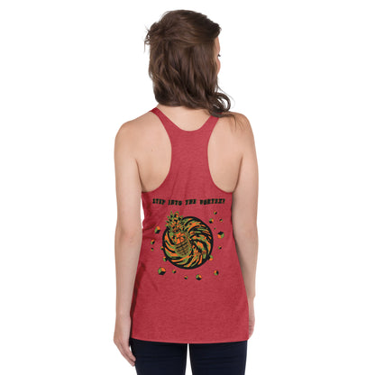 womens graphic racerback tank