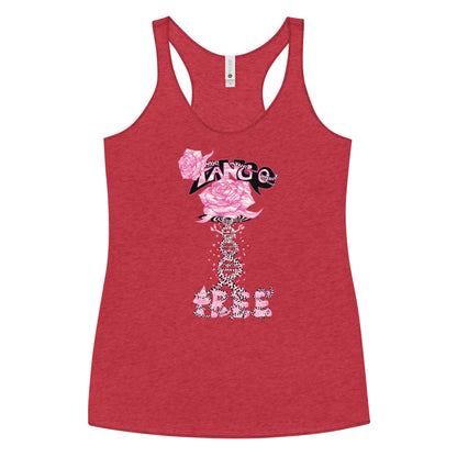 Women's Racerback Tank "Tango Rose of Life Vortex"