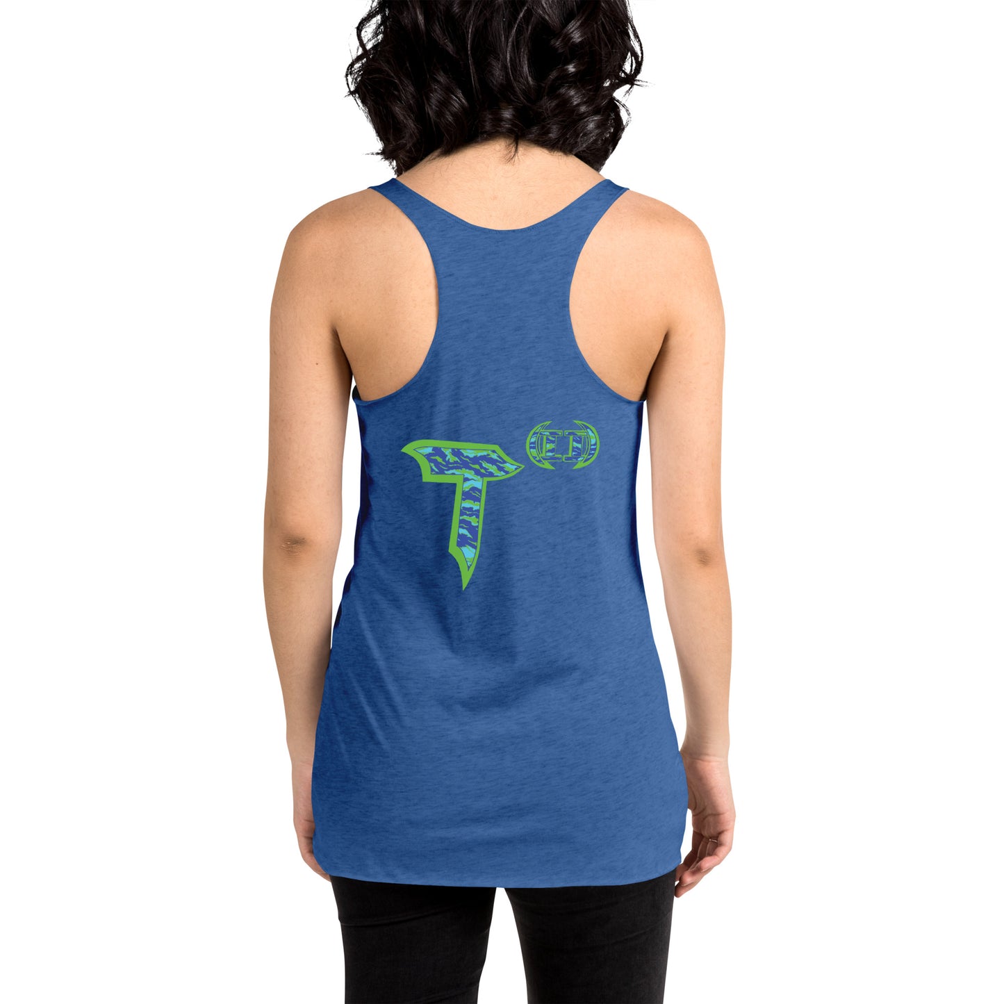 Next Level Women's Racerback Tank "DNA TREE VORTEX" Tiger Stripe Wildin' Edition