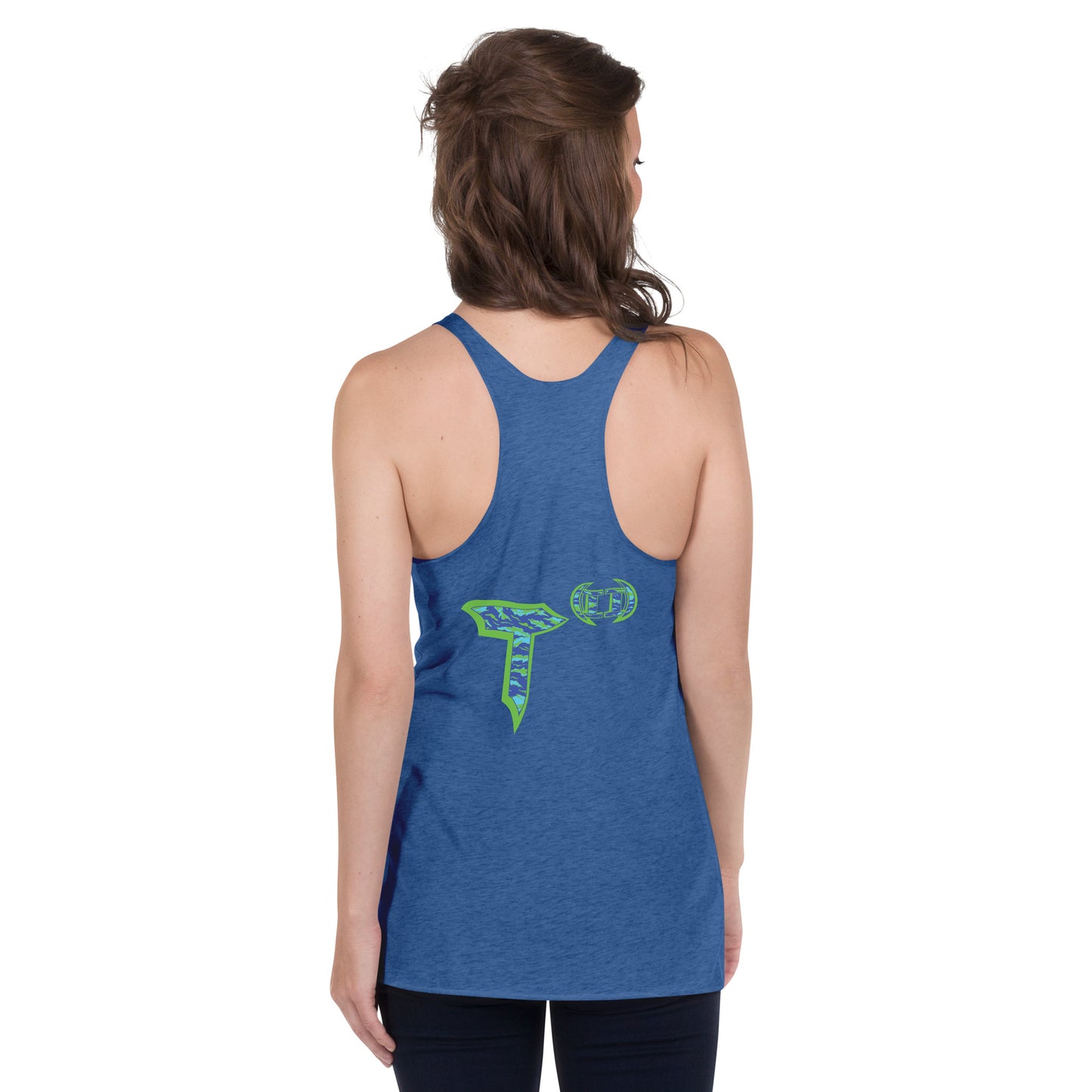 Next Level Women's Racerback Tank "DNA TREE VORTEX" Tiger Stripe Wildin' Edition