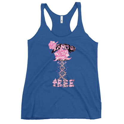 Women's Racerback Tank "Tango Rose of Life Vortex"