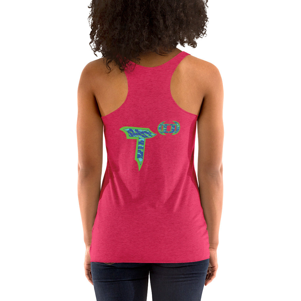 Next Level Women's Racerback Tank "DNA TREE VORTEX" Tiger Stripe Wildin' Edition