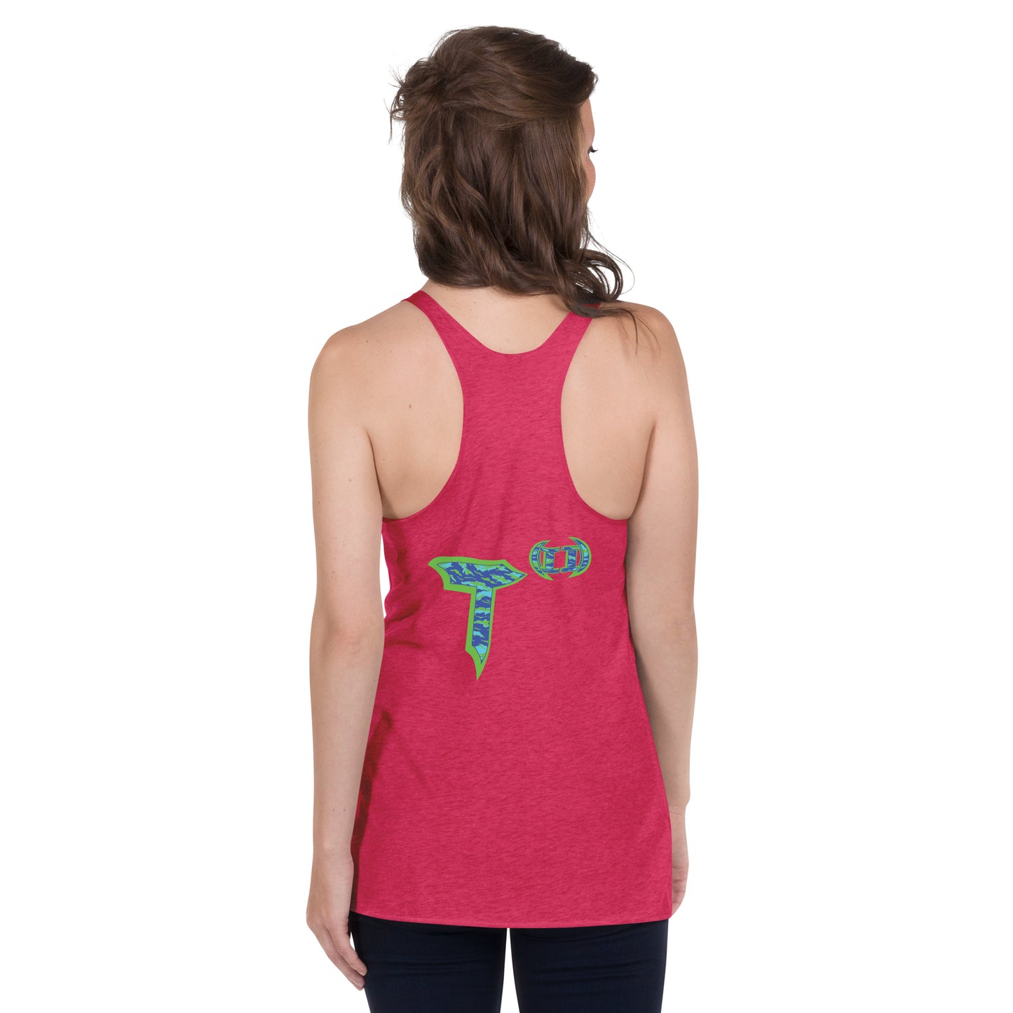 Next Level Women's Racerback Tank "DNA TREE VORTEX" Tiger Stripe Wildin' Edition