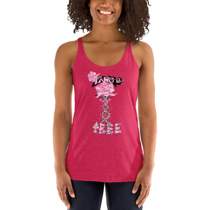 Women's Racerback Tank "Tango Rose of Life Vortex"
