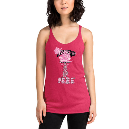 Women's Racerback Tank "Tango Rose of Life Vortex"