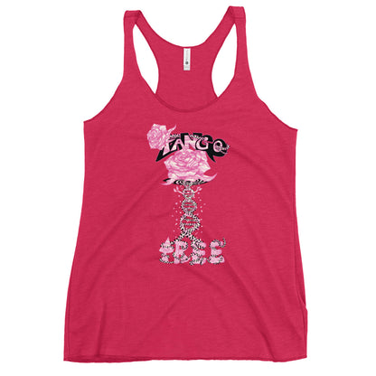 Women's Racerback Tank "Tango Rose of Life Vortex"