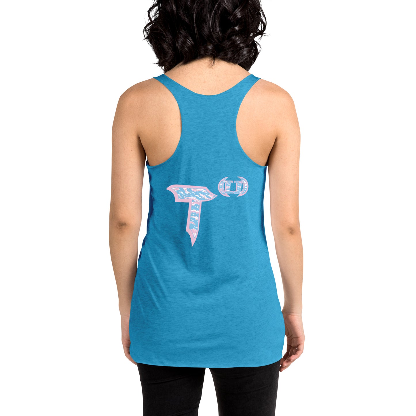 Next Level Women's Racerback Tank "DNA TREE VORTEX" Tiger Stripe Elegant Edition