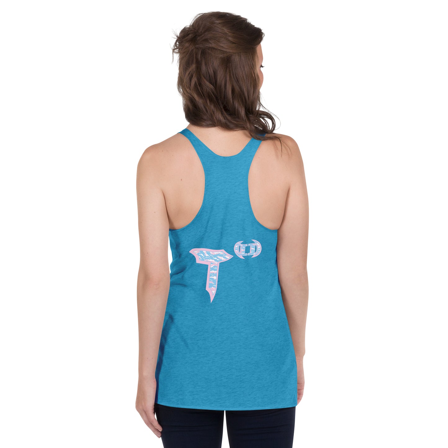 Next Level Women's Racerback Tank "DNA TREE VORTEX" Tiger Stripe Elegant Edition