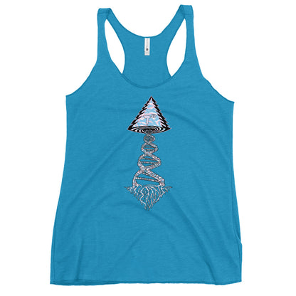 Tango Tree of Life Vortex "Elegant Edition" Next Level Women's Racerback Tank