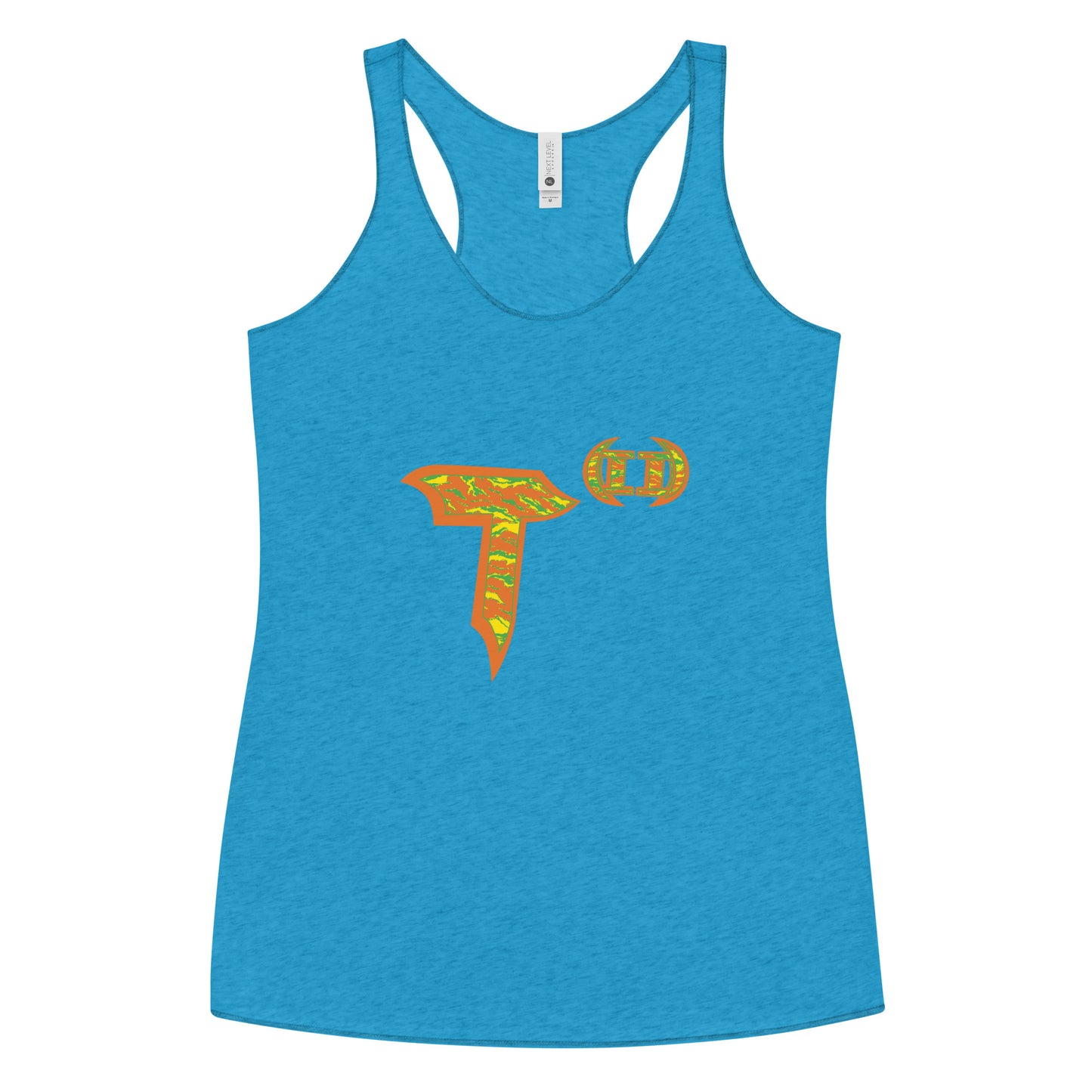 Next Level Women's Racerback Tank "T(2)" Tiger Stripe Tang Edition