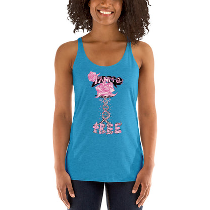 Women's Racerback Tank "Tango Rose of Life Vortex"