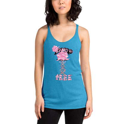 Women's Racerback Tank "Tango Rose of Life Vortex"