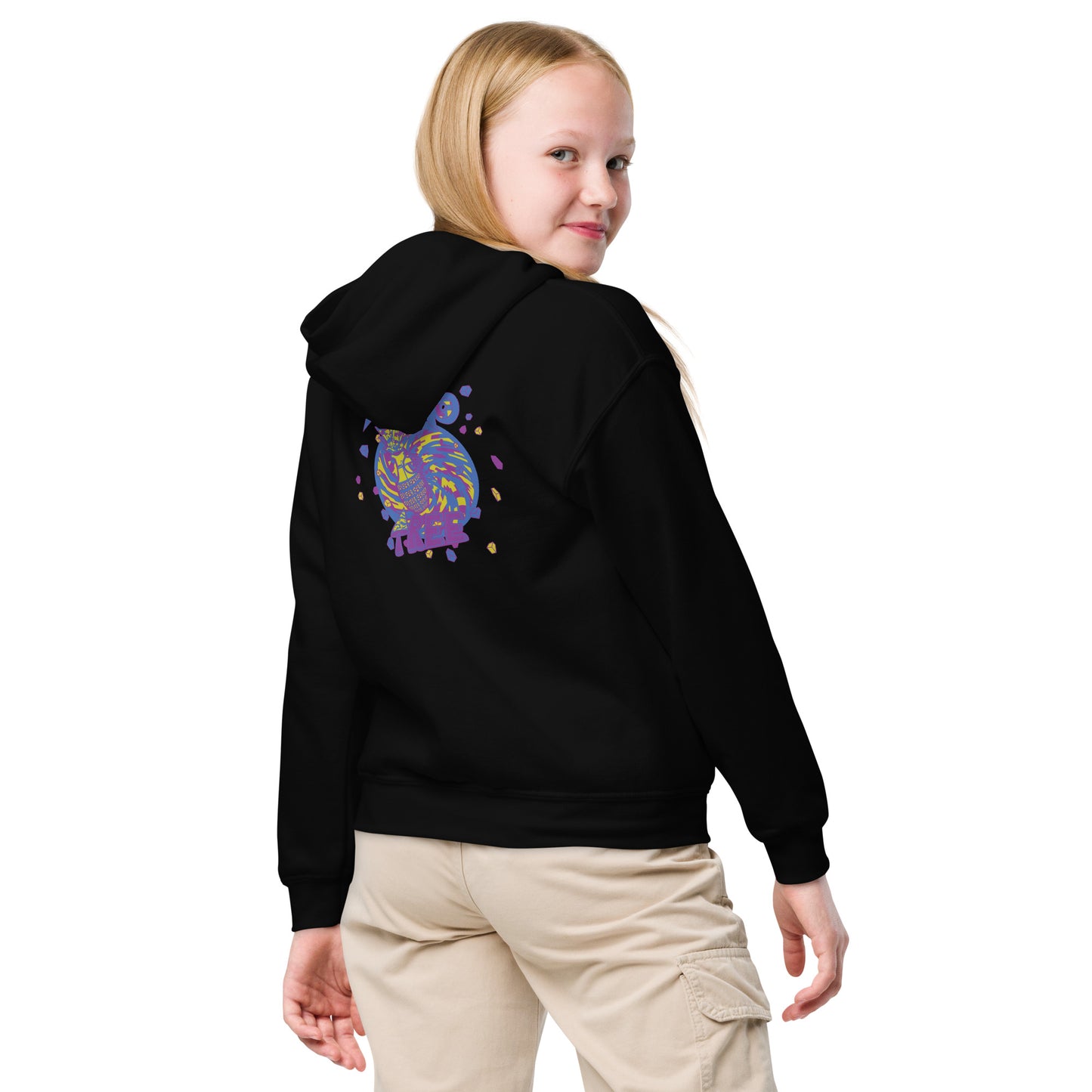 Youth heavy blend hoodie "Digi The Pineapple Grenade Vortex" Stylin' Edition