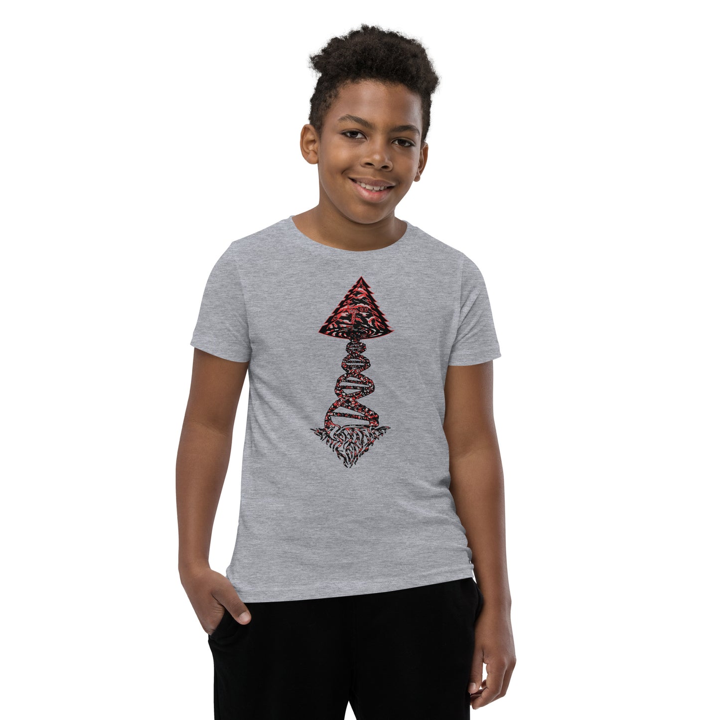 Youth Short Sleeve T-Shirt "Blood Clot Edition" Tango Tree of Life Vortex