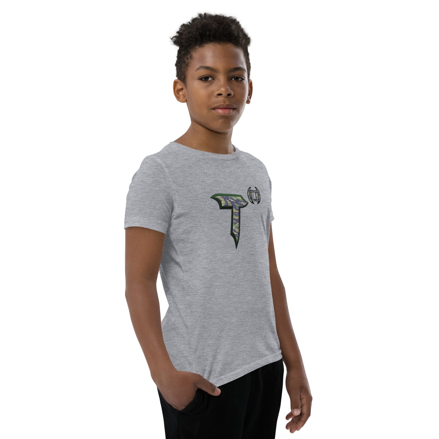 Youth Short Sleeve T-Shirt T(2) Tiger Stripe Camo Edition