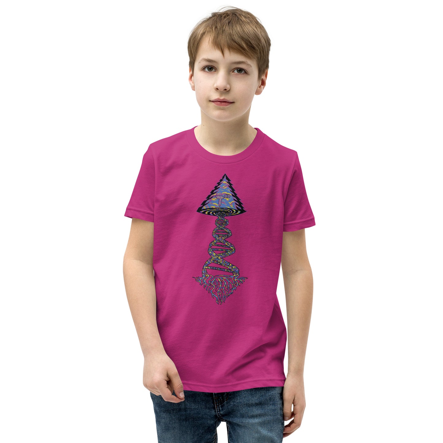 Youth Short Sleeve T-Shirt "Stylin" Tango Tree of Life Vortex