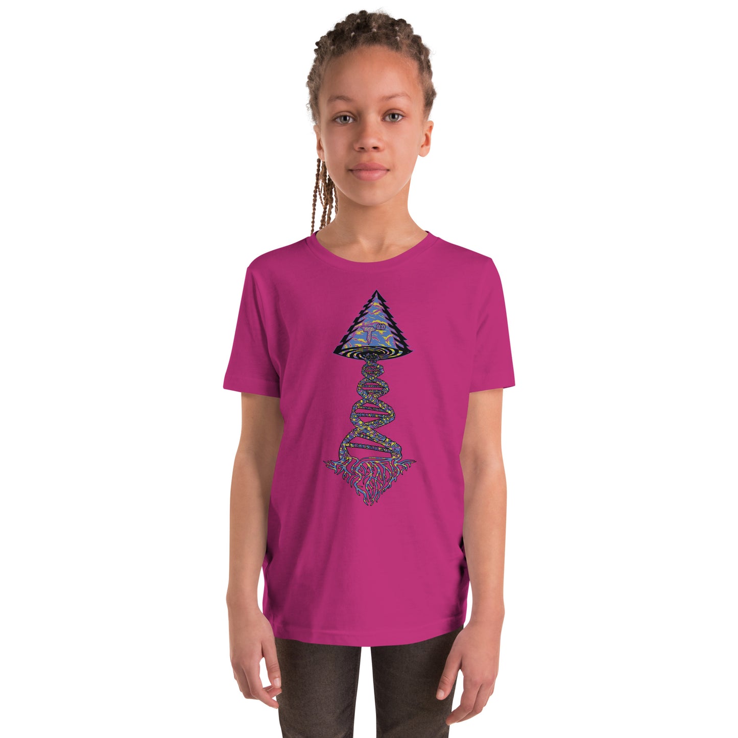 Youth Short Sleeve T-Shirt "Stylin" Tango Tree of Life Vortex