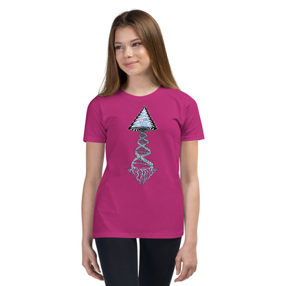 Youth Short Sleeve T-Shirt "Elegant Edition" Tango Tree of Life Vortex