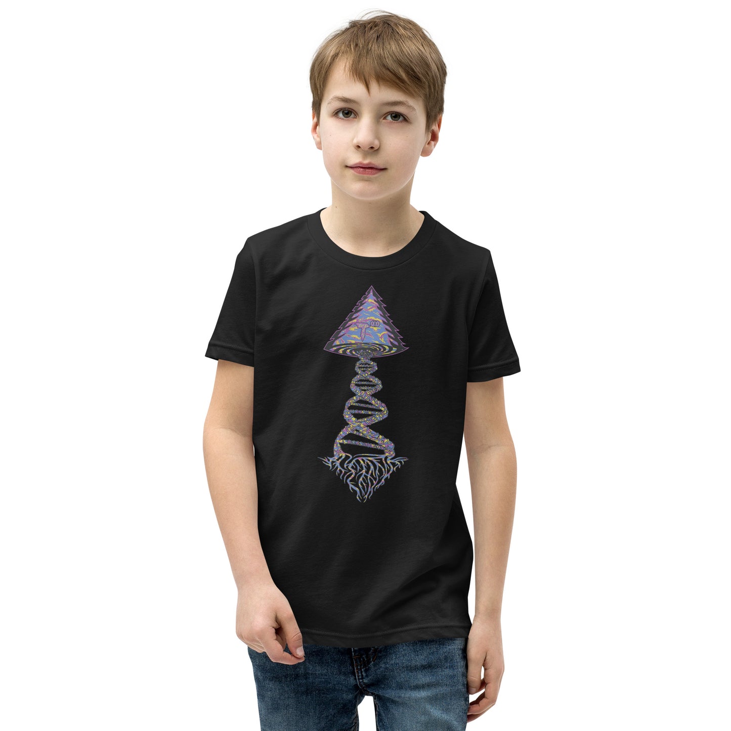 Youth Short Sleeve T-Shirt "Stylin" Tango Tree of Life Vortex