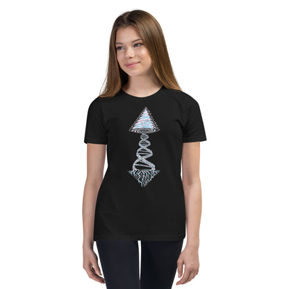 Youth Short Sleeve T-Shirt "Elegant Edition" Tango Tree of Life Vortex