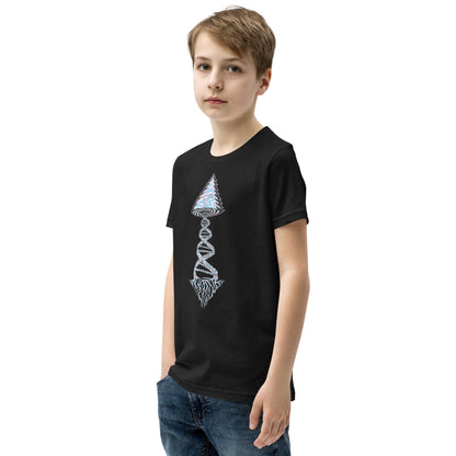 Youth Short Sleeve T-Shirt "Elegant Edition" Tango Tree of Life Vortex