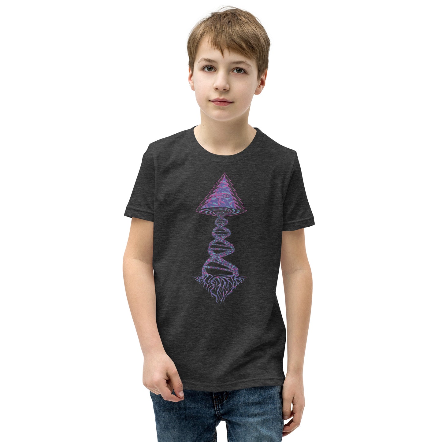 Youth Short Sleeve T-Shirt "Magic" Tango Tree of Life Vortex