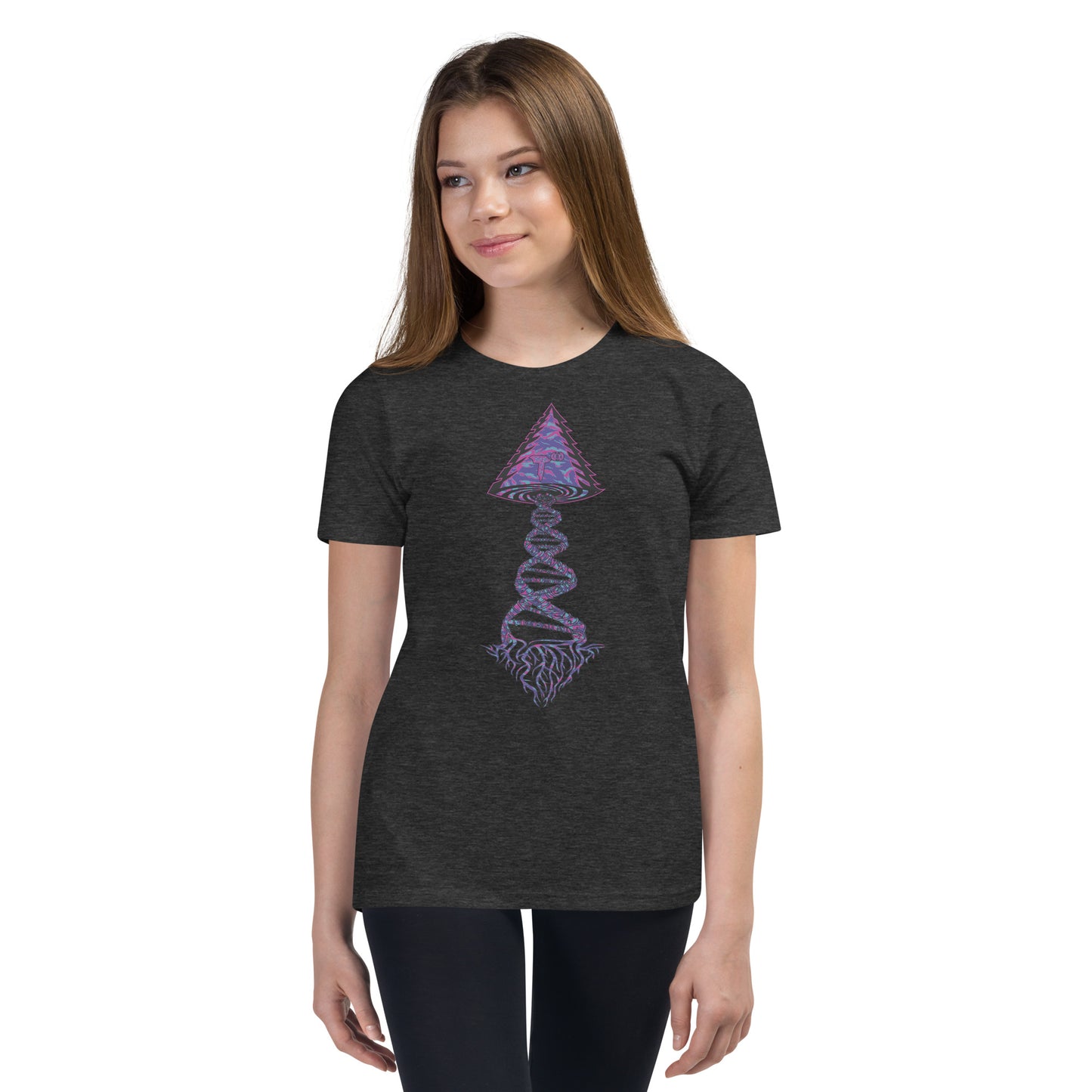 Youth Short Sleeve T-Shirt "Magic" Tango Tree of Life Vortex