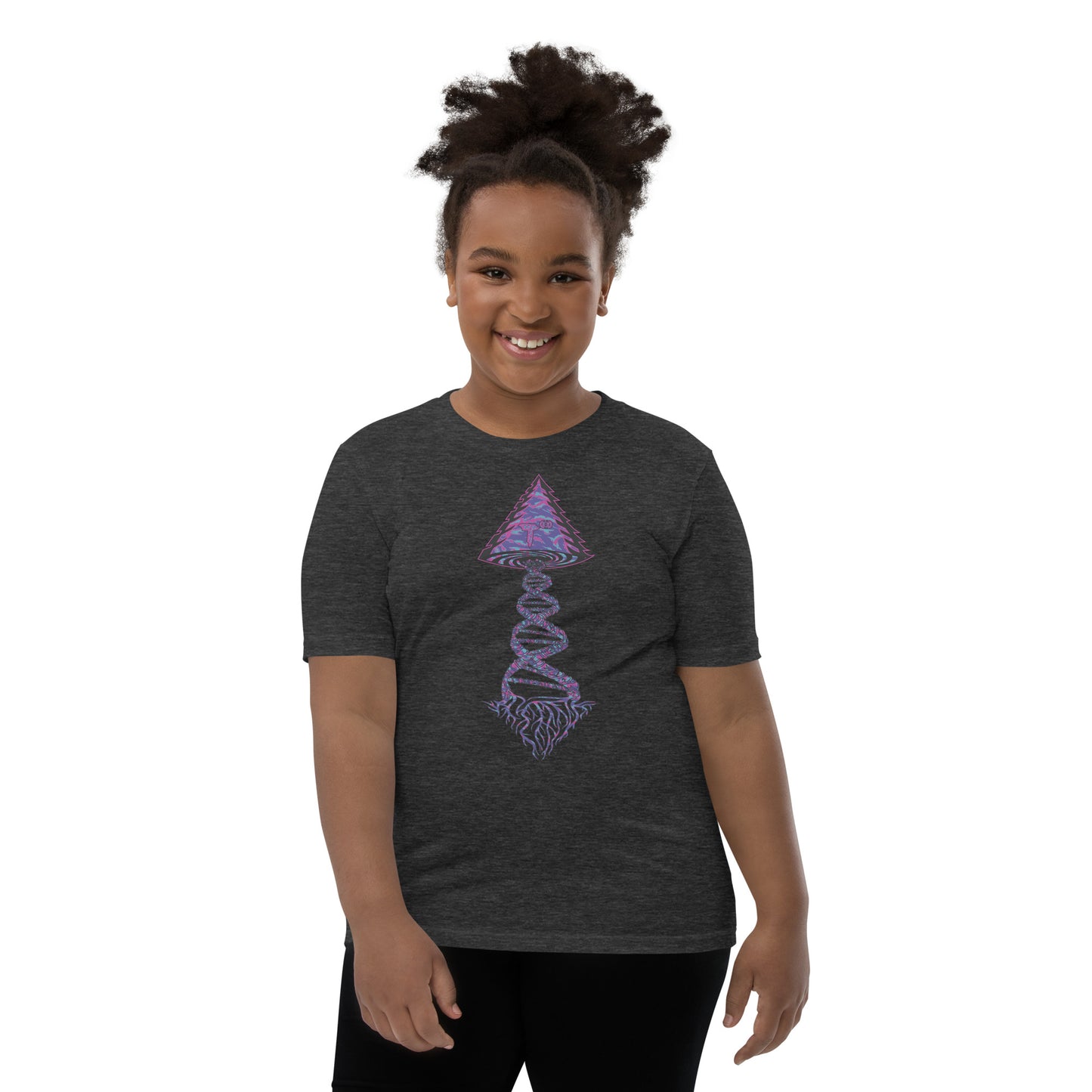 Youth Short Sleeve T-Shirt "Magic" Tango Tree of Life Vortex