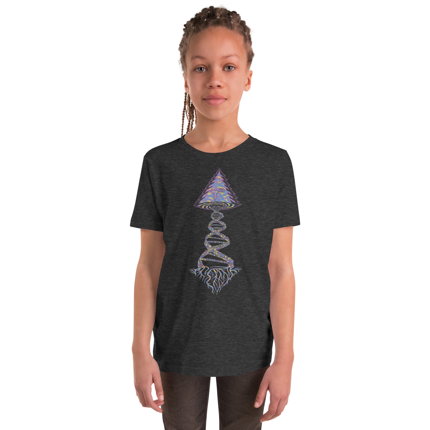 Youth Short Sleeve T-Shirt "Stylin" Tango Tree of Life Vortex