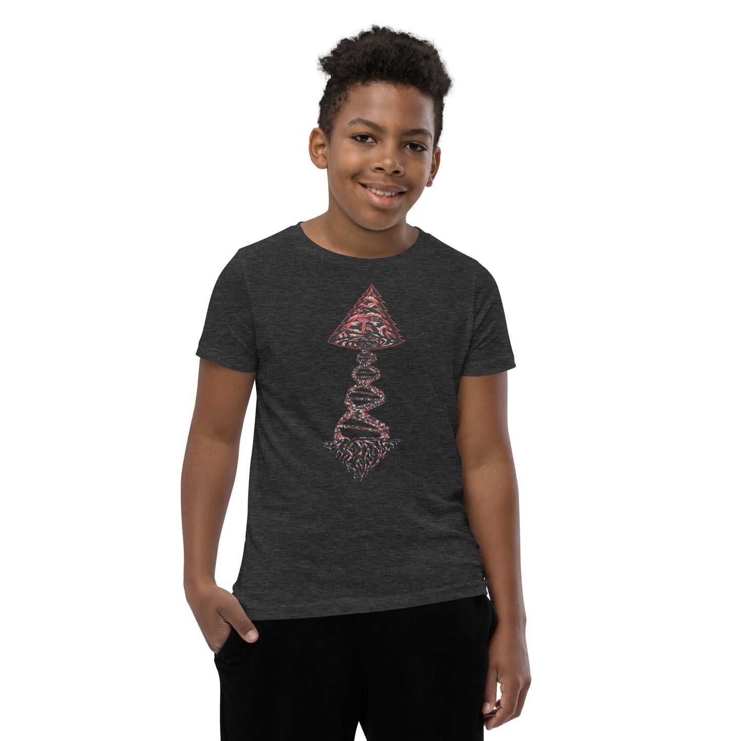 Youth Short Sleeve T-Shirt "Blood Clot Edition" Tango Tree of Life Vortex