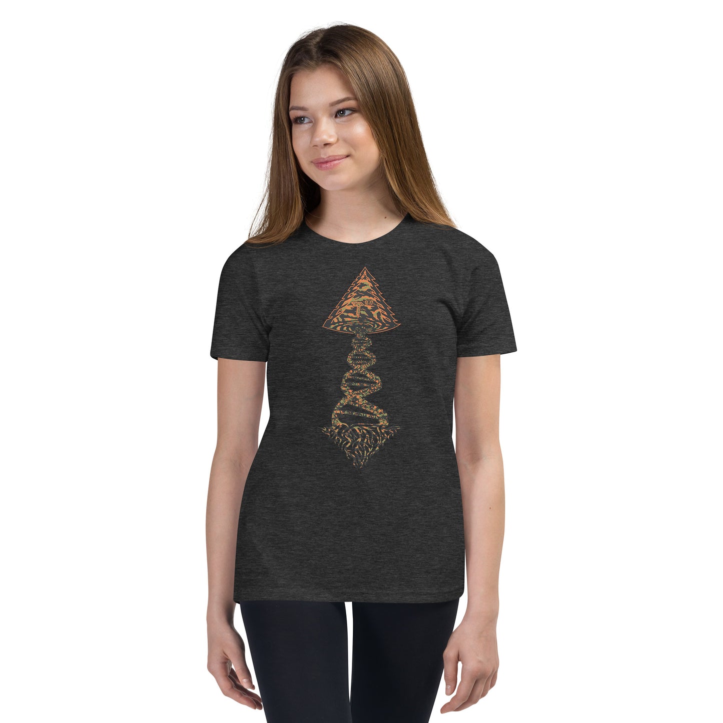 Youth Short Sleeve T-Shirt "Tiger Style Edition" Tango Tree of Life Vortex