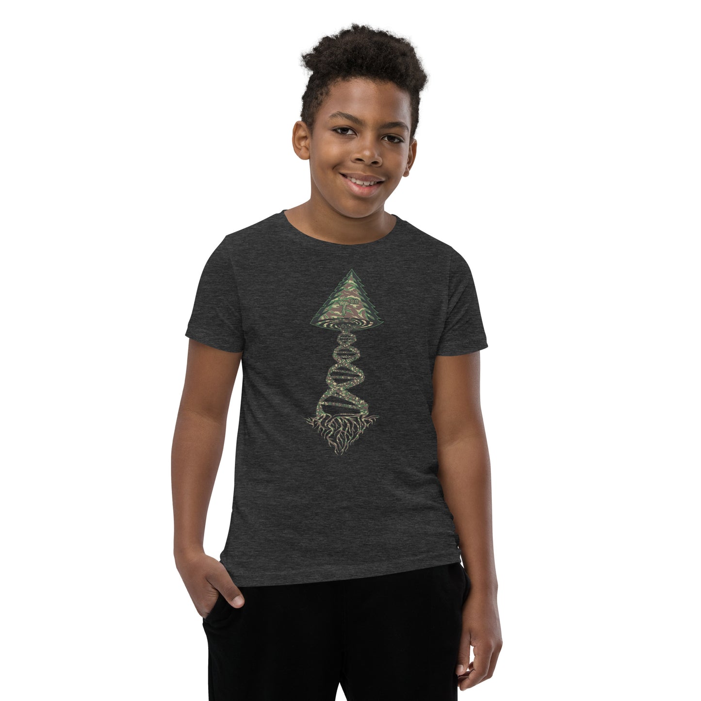 Youth Short Sleeve T-Shirt "Can't See Me Edition" Tango Tree of Life Vortex