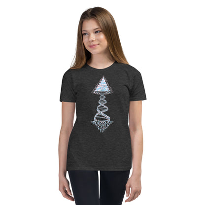 Youth Short Sleeve T-Shirt "Elegant Edition" Tango Tree of Life Vortex