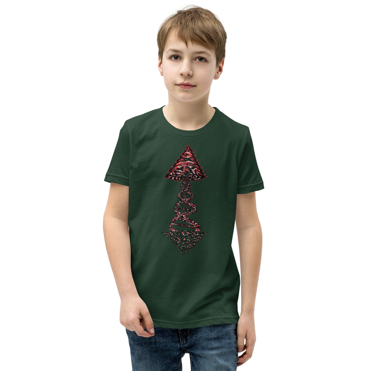 Youth Short Sleeve T-Shirt "Blood Clot Edition" Tango Tree of Life Vortex