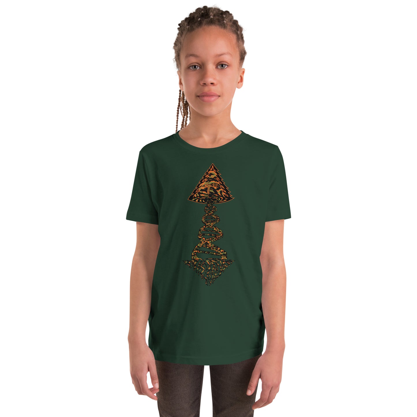 Youth Short Sleeve T-Shirt "Tiger Style Edition" Tango Tree of Life Vortex